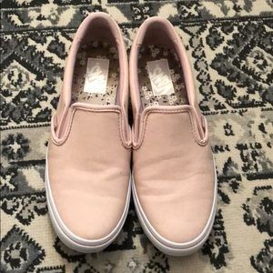 Women’s Pink Vans Slip On’s
